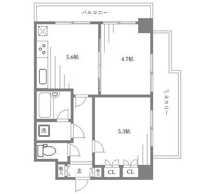 東京福祉大学 マンション 2K