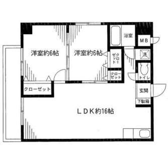 東京都豊島区南大塚３丁目 賃貸マンション 2LDK